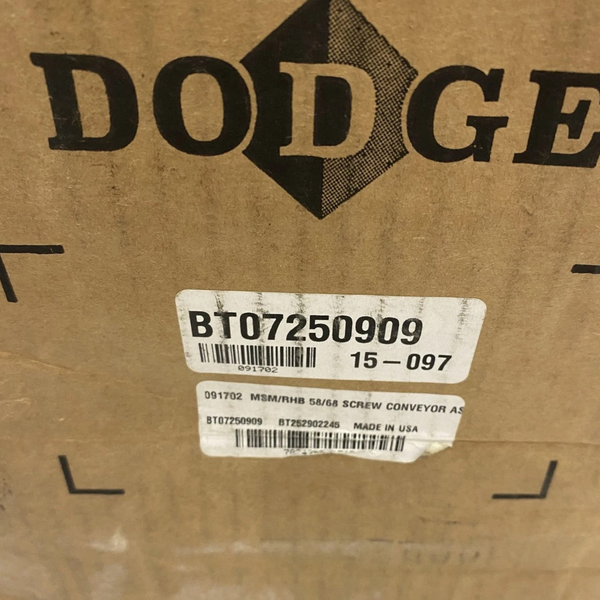 091702 Genuine Dodge Screw Conveyor Assem