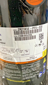 ZR21K5E-PFV-830 Genuine Copeland Scroll Compressor