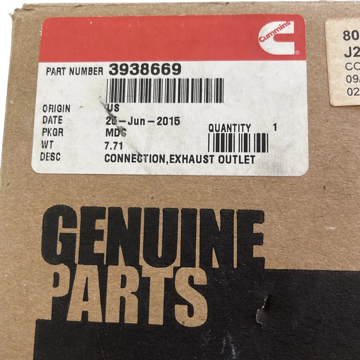 3938669 Genuine Cummins Exhaust Outlet Connection – Truck To Trailer