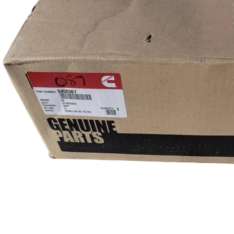 5450367 Genuine Cummins Lubricating Oil Filter Head – Truck To Trailer