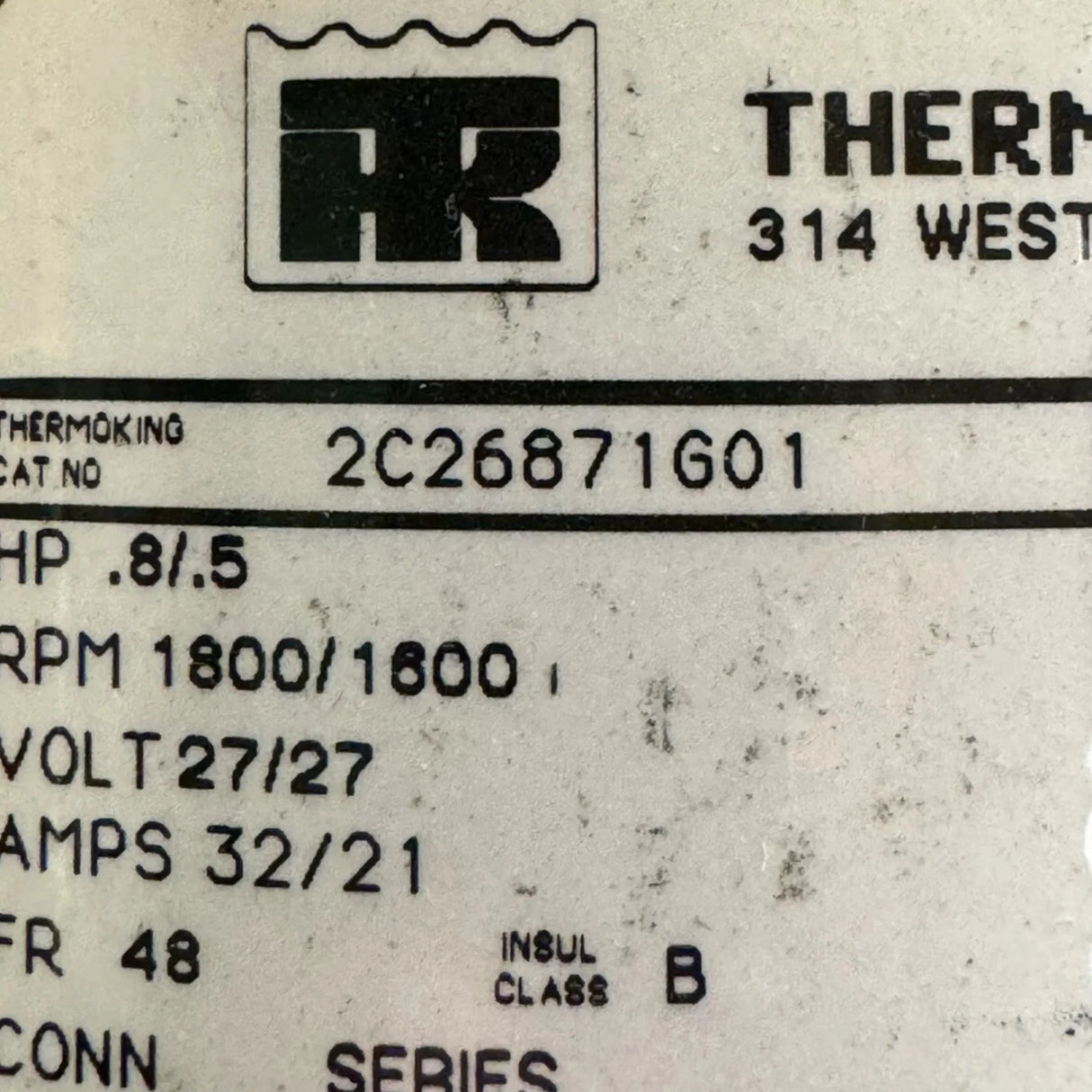 2C26871G01 Genuine Thermo King Motor 27V - Truck To Trailer