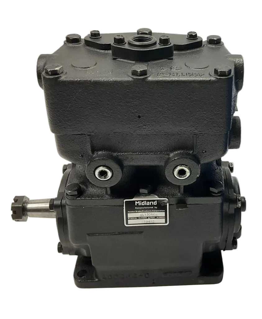 EL13060XBXR Paccar Air Brake Compressor EL1300 2 Cyl for Kenworth and Peterbilt