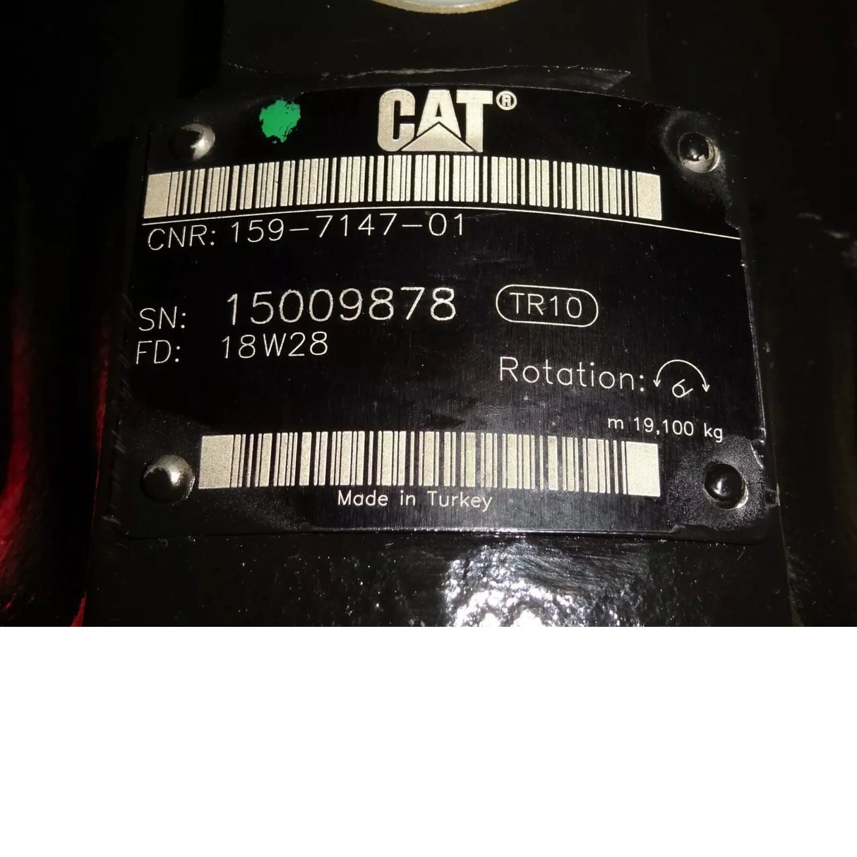 159-7147 Caterpiller Hydraulic Motor - Truck To Trailer