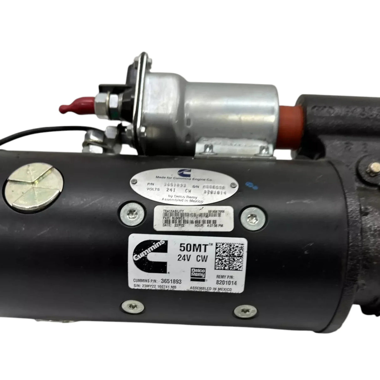 3651893 Cummins Starting Motor - Truck To Trailer