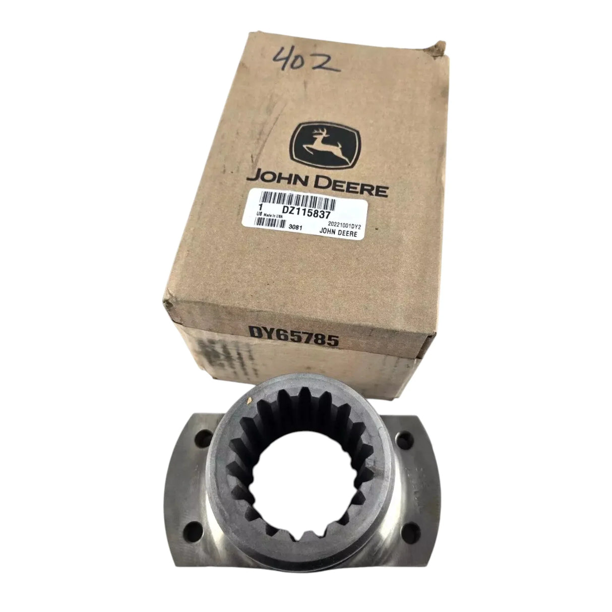 DZ115837 Genuine John Deere Universal Joint Yoke 7C Slip - Truck To Trailer