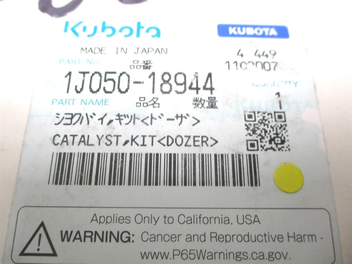 1J050-18944  Genuine Kubota Catalyst Kit