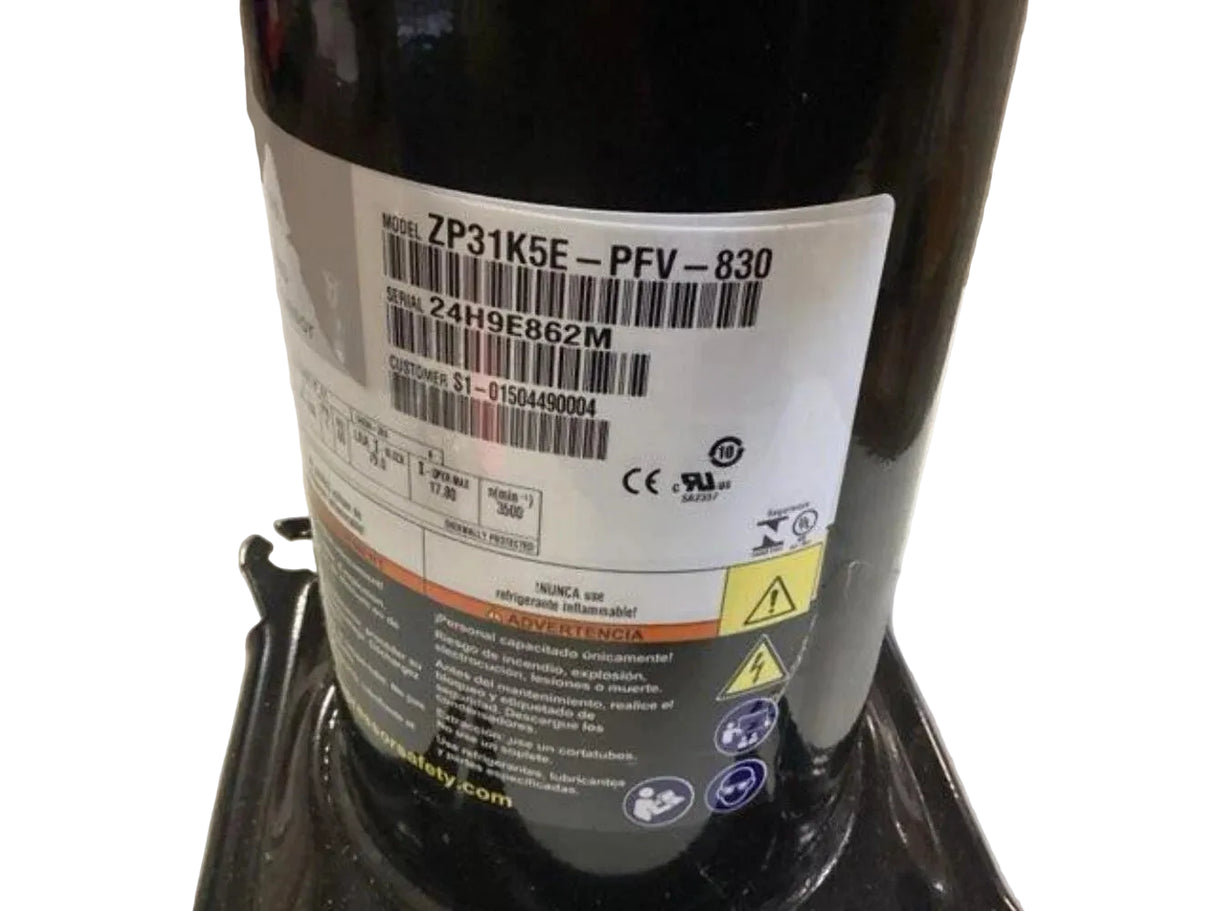 ZP31K5E-PFV-830 Genuine Copeland Scroll Compressor