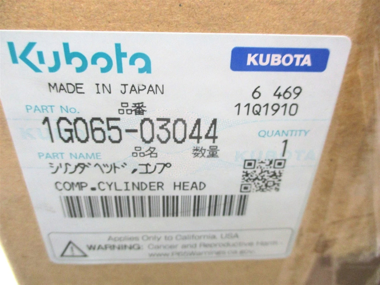1G065-03044 Genuine Kubota Complete Cylinder Head