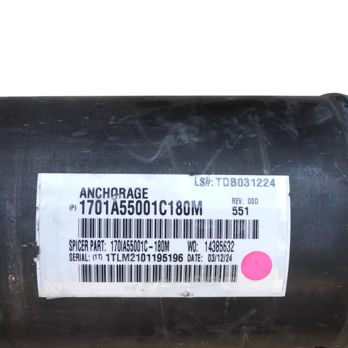 1701A55001C180M Dana Spicer Drive Shaft - Truck To Trailer