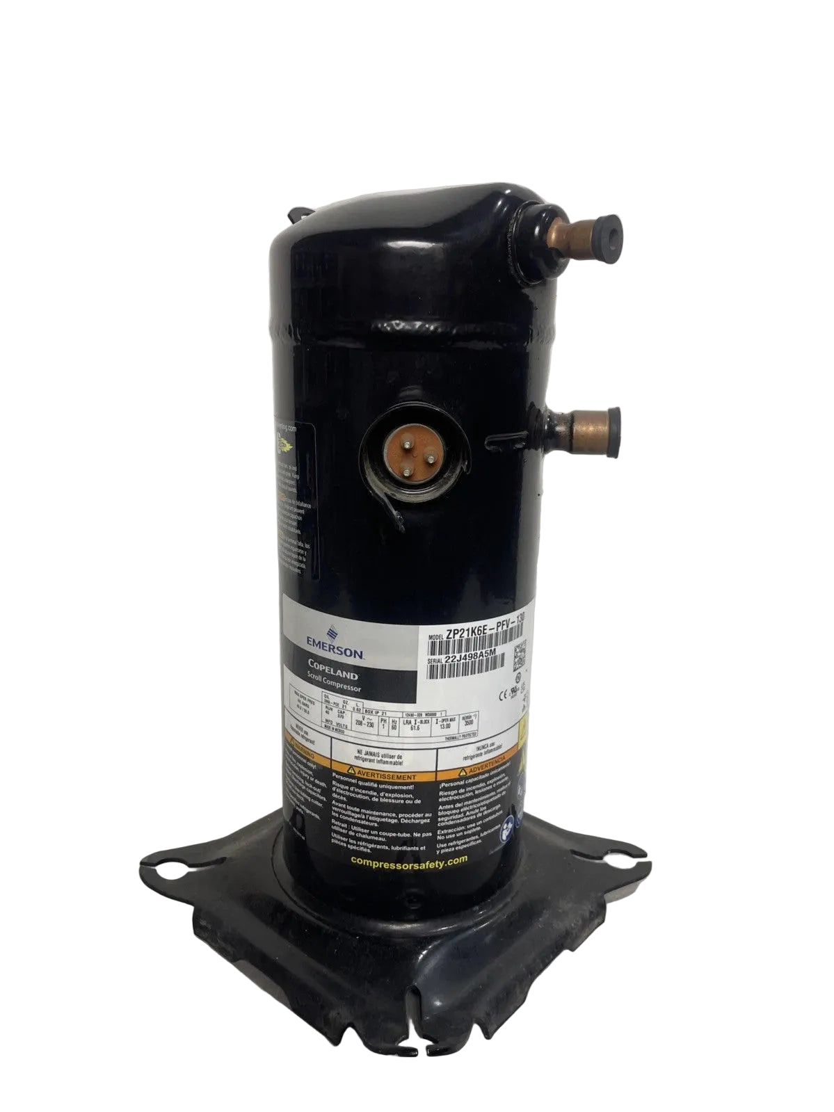 ZP21K6E-PFV-130 Copeland Scroll Compressor 208-230V