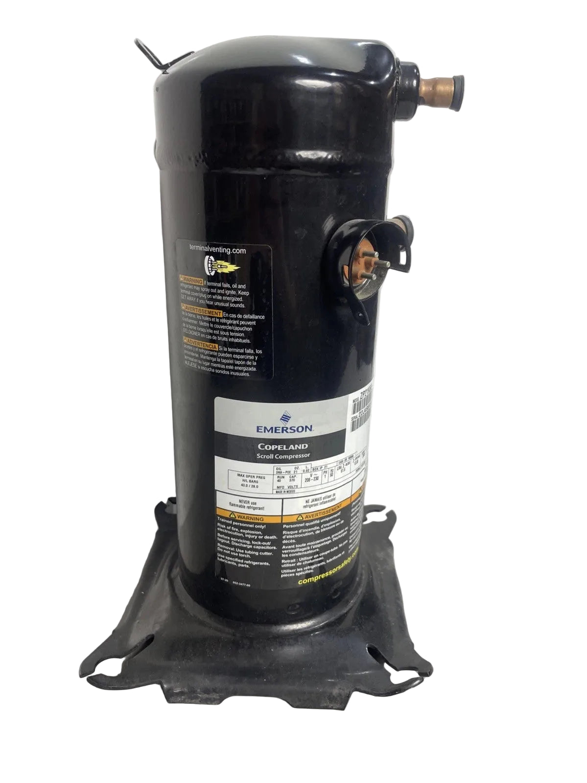 ZP21K6E-PFV-130 Copeland Scroll Compressor 208-230V