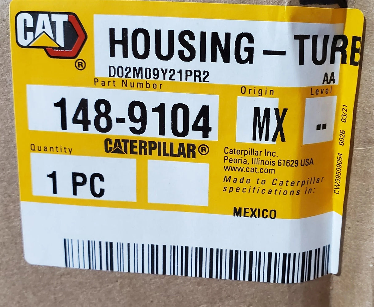 148-9104 Genuine CAT Turbocharger Turbine Housing