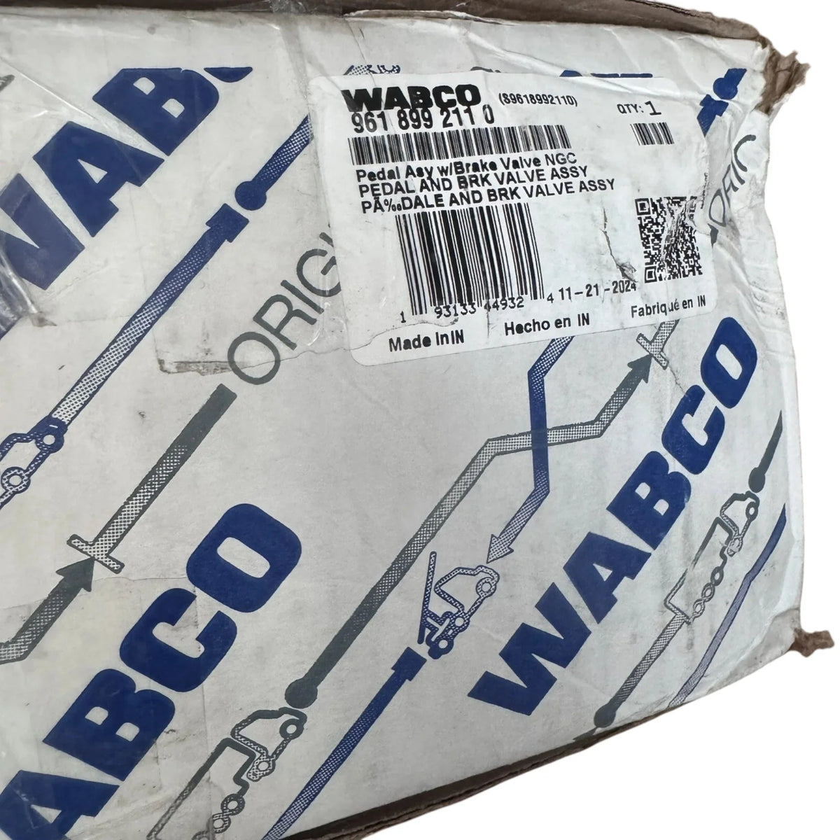 9618992110 Genuine Wabco Foot Brake Valve Pedal Assembly - Truck To Trailer