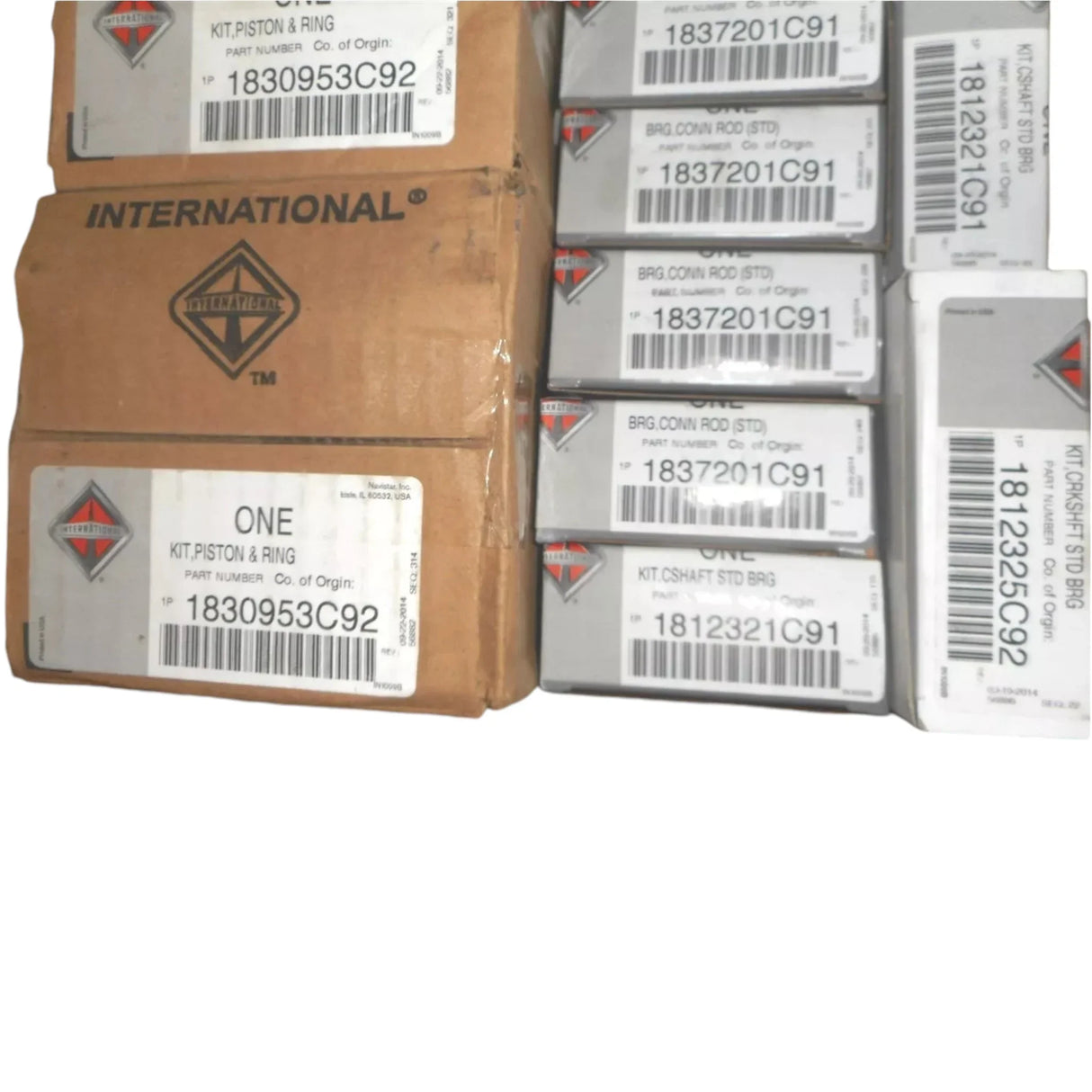 1841383C93 International Piston Works Standard Size Kit - Truck To Trailer