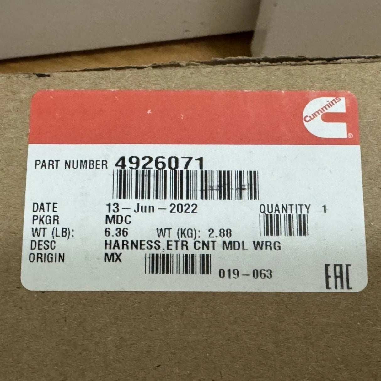 4926071 Genuine Cummins Wiring Harness