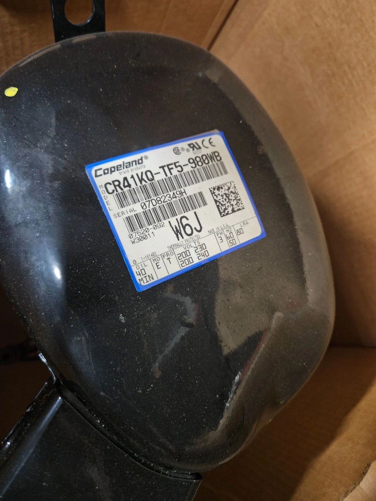 CR41KQTF5980WB Genuine Copeland Scroll Compressor