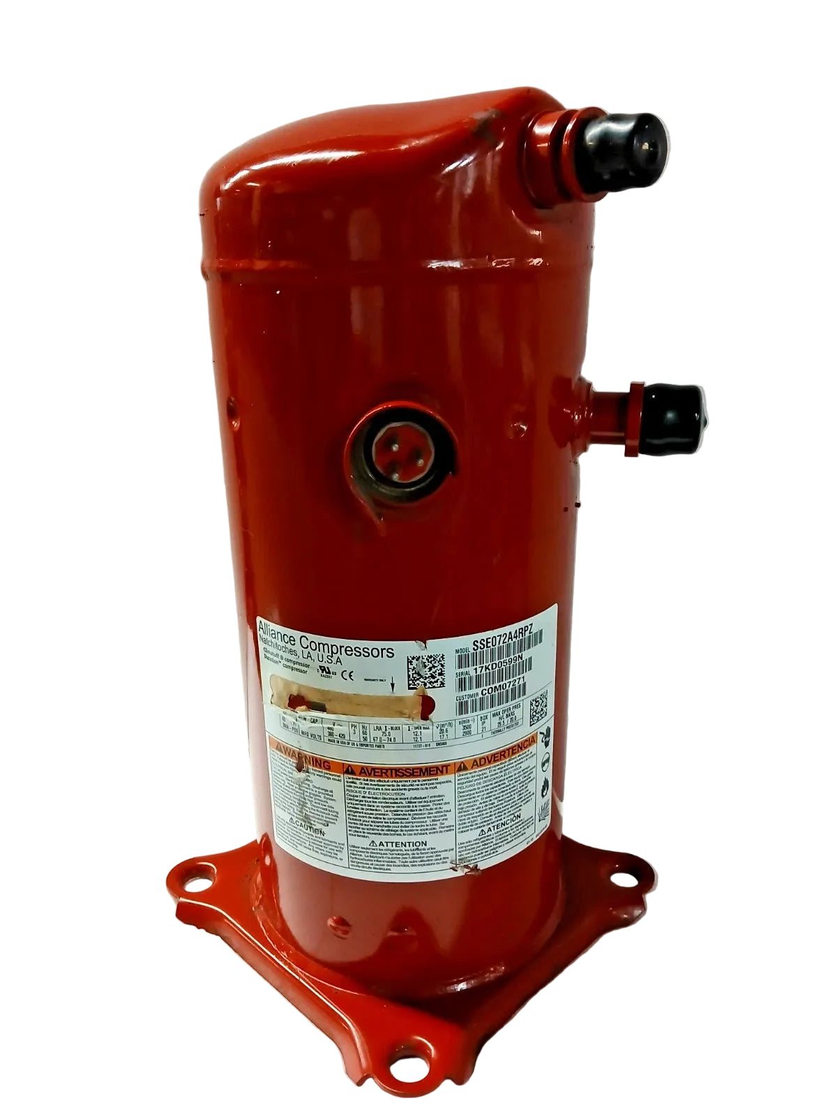 SSE072A4RPZ Genuine Alliance Scroll Compressor – Truck To Trailer