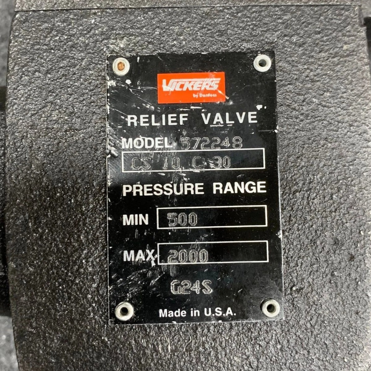 CS 10 C 30 Vickers Hydraulic Balanced Piston Relief Valve – Truck To ...