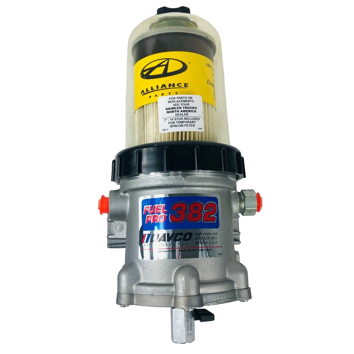 382950FTLS07 Genuine Davco Filter System, Fuel Water Separator