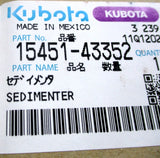 15451-43352 Kubota Fuel Sedimenter Assembly