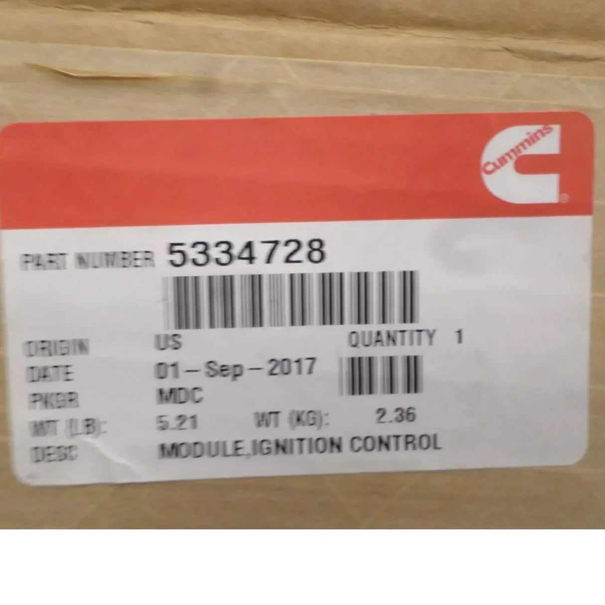 5334728 Genuine Cummins Ignition Control Module - Truck To Trailer