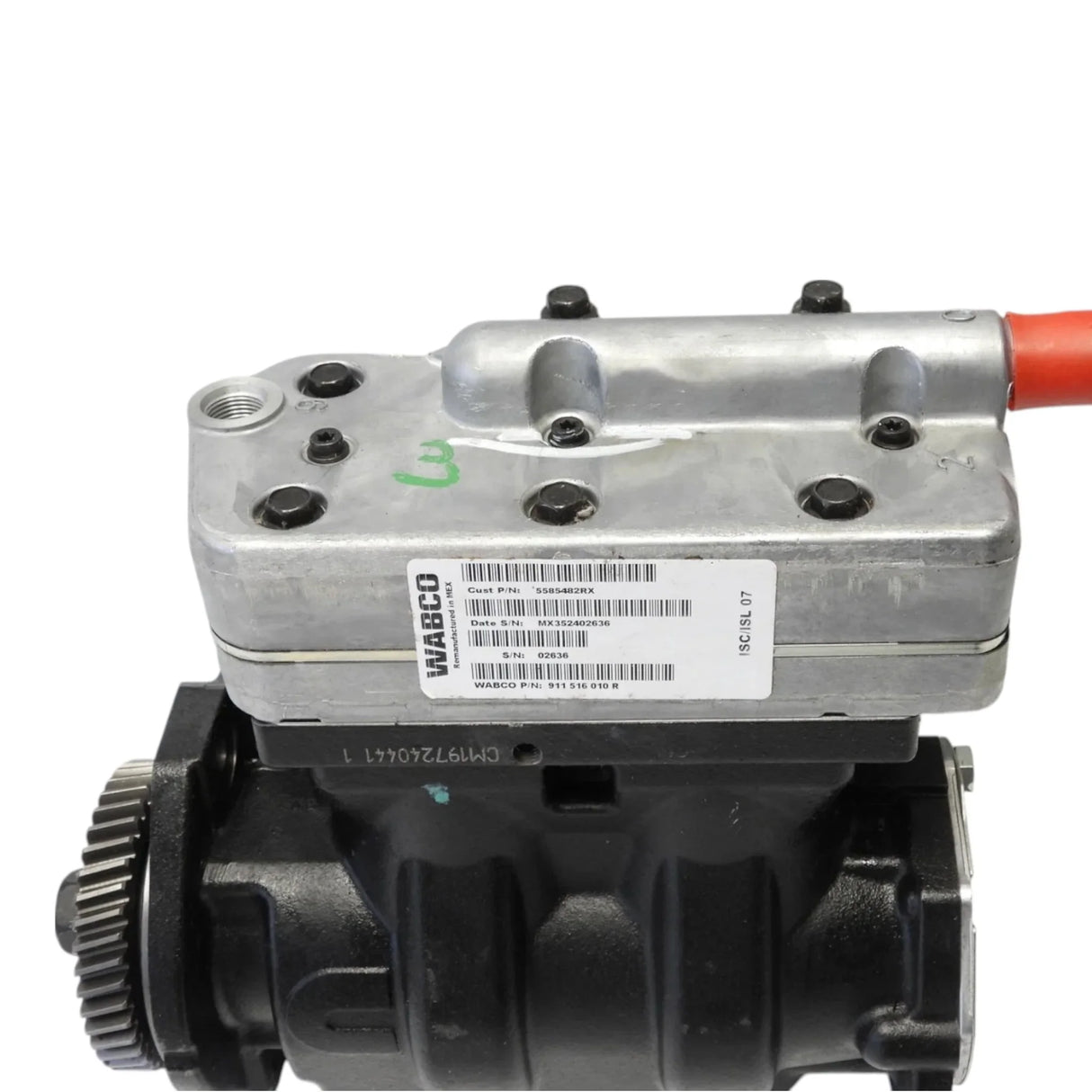 3966524RX Genuine Cummins Air Brake Compressor - Truck To Trailer