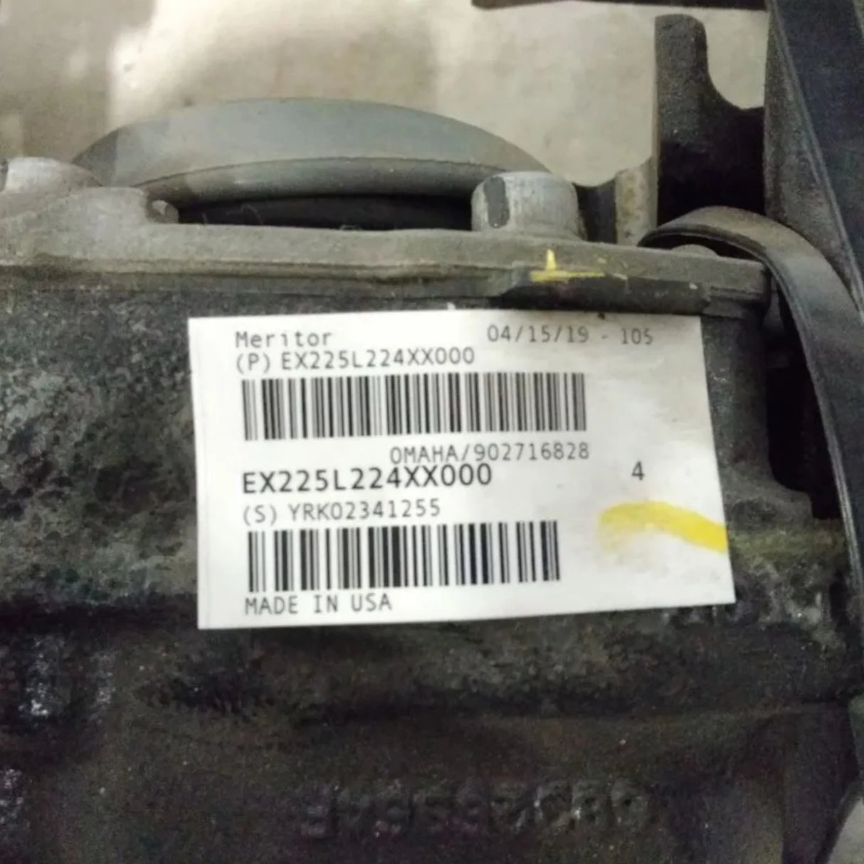 EX225L224XX000 Genuine Meritor Right Side Air Disc Brake Caliper - Truck To Trailer