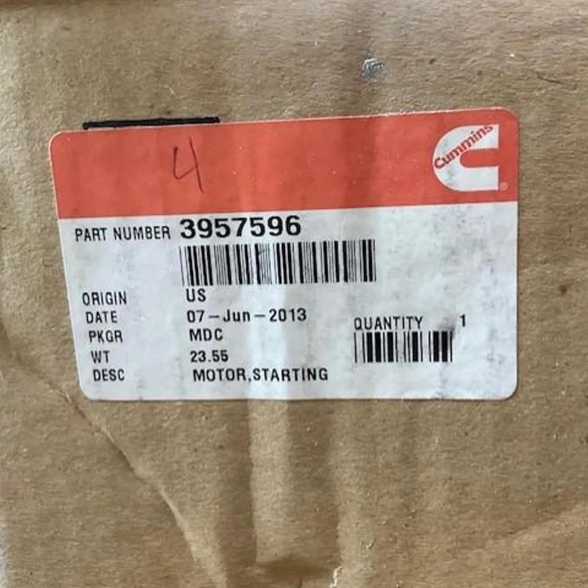 3957596 Genuine Cummins Starting Motor – Truck To Trailer