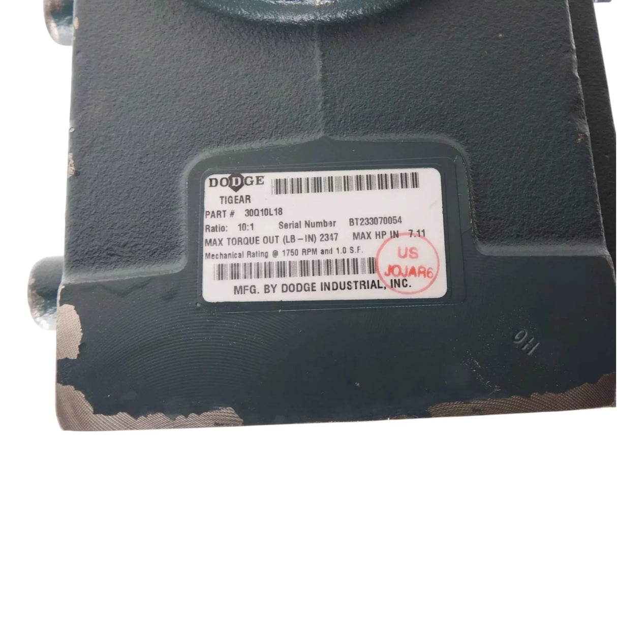 30Q10L18 Dodge Tigear 2 Reducer With Motor - Truck To Trailer