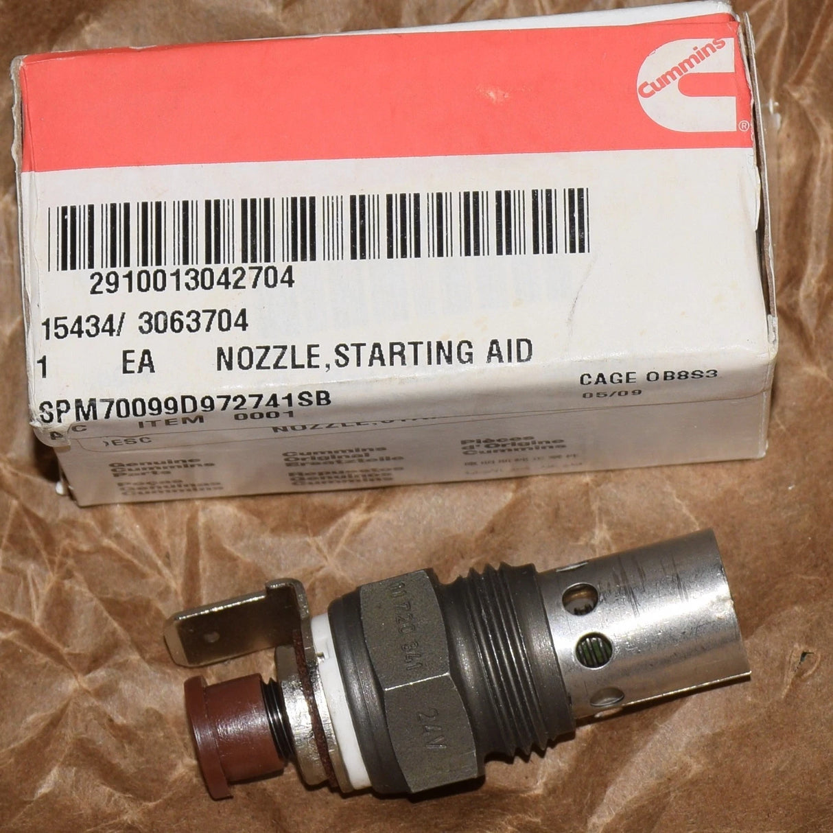 3063704 Genuine Cummins Starting Aid Nozzle