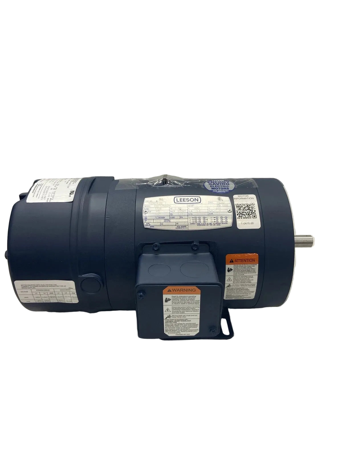 110670.00 Genuine Leeson General Purpose Brake Motor