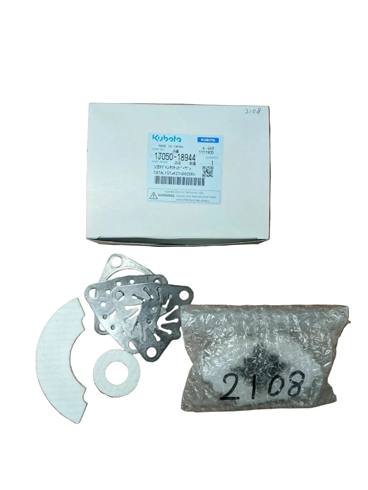 1J050-18944  Genuine Kubota Catalyst Kit
