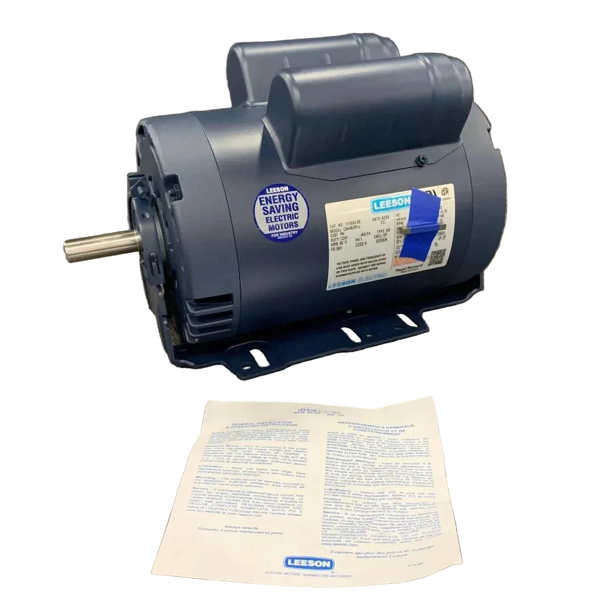 111955.00 Genuine Leeson 1HP Definite Purpose Motor