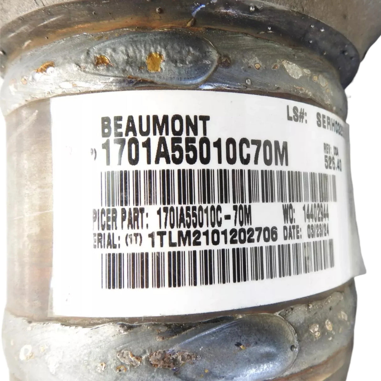 1701A55010C70M Dana Spicer Driveshaft - Truck To Trailer
