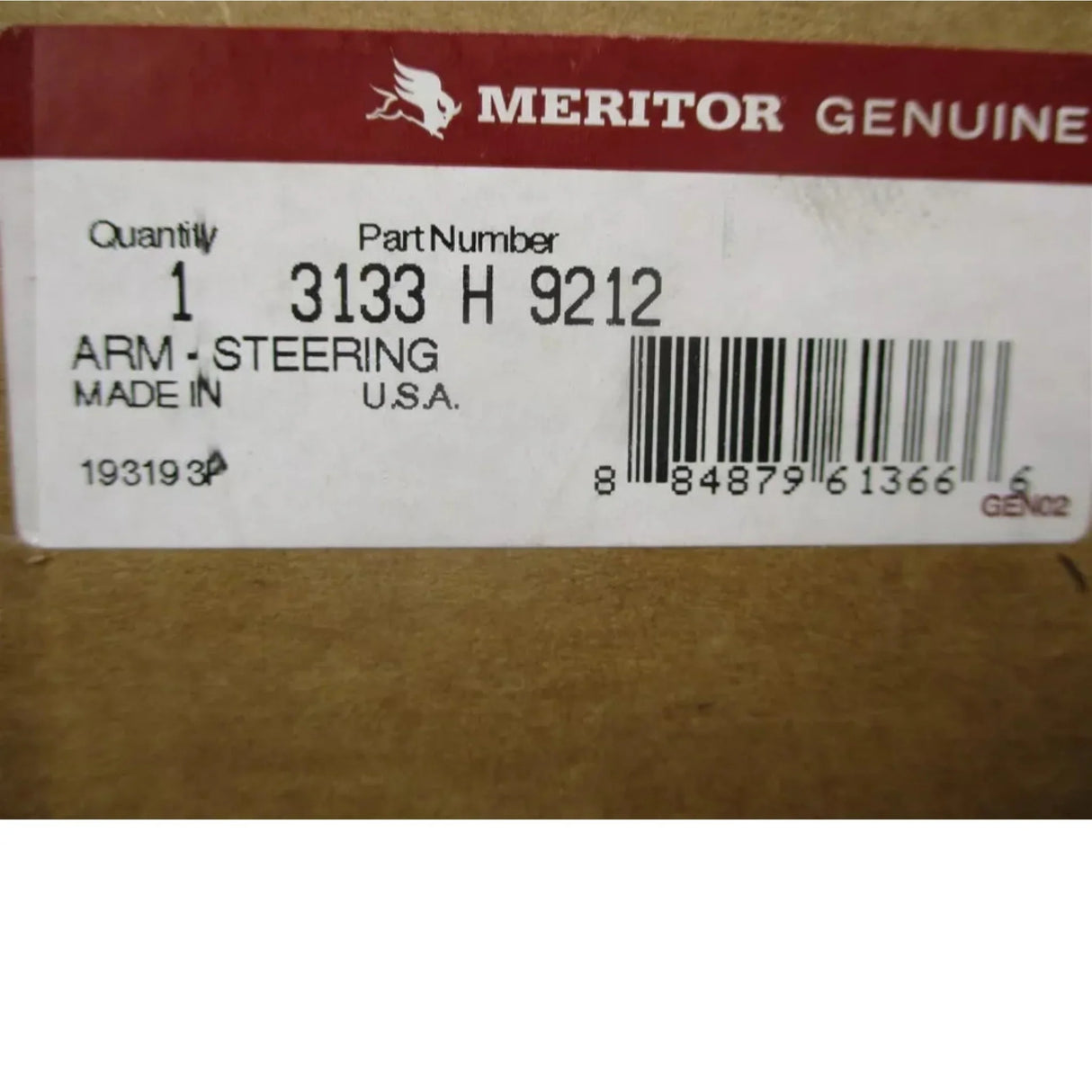 3133H9212 Meritor Front Axle Steering Arm - Truck To Trailer