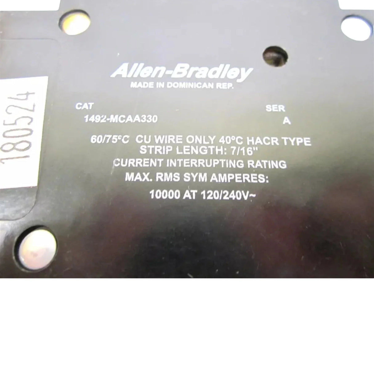 1492-MCAA330 Allen Bradley Industrial Circuit Breaker 3 Pole 30 Amp - Truck To Trailer