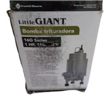 509810 Little Giant Head Cast Iron Body Grinder Pump 1 HP 115VAC 51 Ft Max - Truck To Trailer