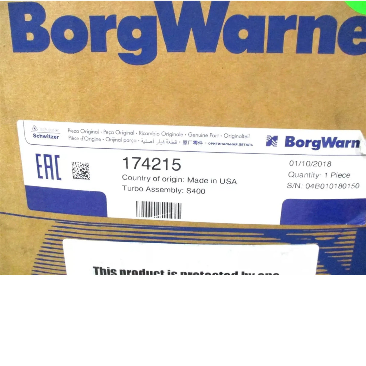 174215 Borg Warner CHRA Cartidge - Truck To Trailer