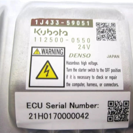 1H017-59090 Kubota ECU SUB Assembly - Truck To Trailer