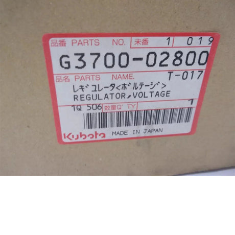 G3700-02800 Kubota Voltage Regulator - Truck To Trailer