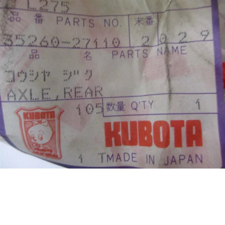 35260-27110 Kubota Rear Axle L235 L275 - Truck To Trailer