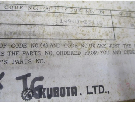 14901-25110 Kubota Engine Flywheel RK95 - Truck To Trailer