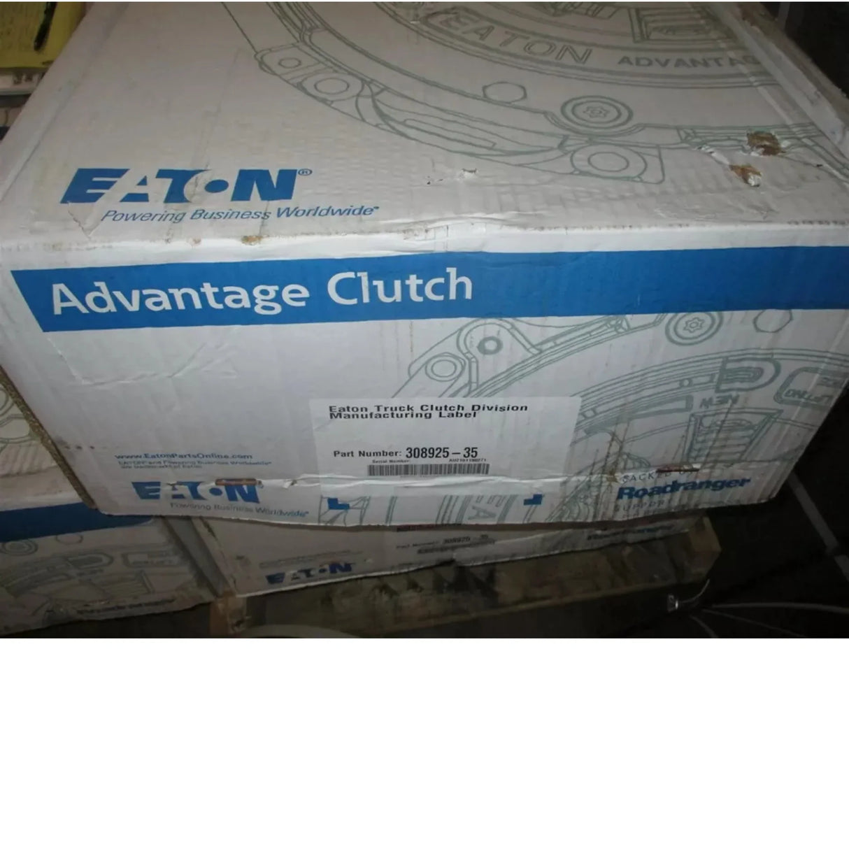 308925-35 International Clutch, 15.5 In. Easy Pedal Advantage - Truck To Trailer