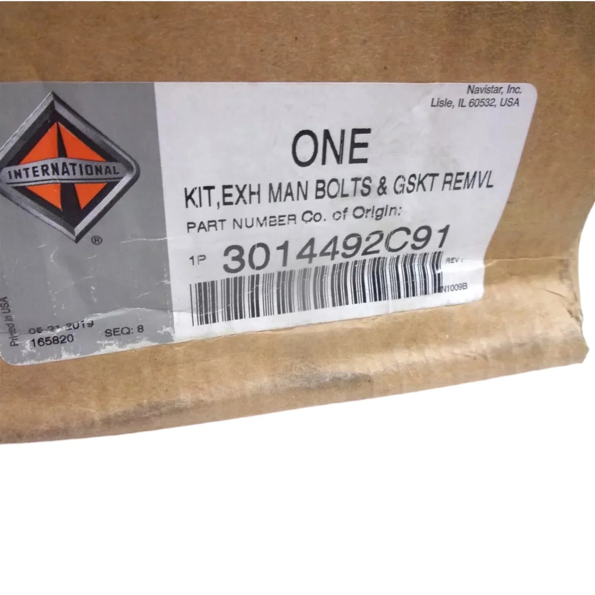 3014492C91 International Bolt And Gasket Kit, Exhaust Manifold - Truck To Trailer