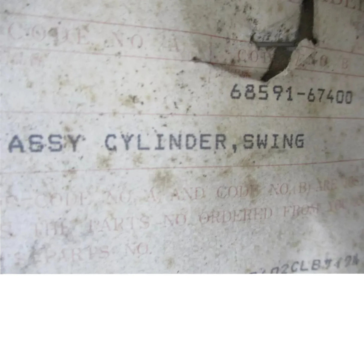 68591-67400 Kubota Swing Cylinder KH-151 Excavator - Truck To Trailer