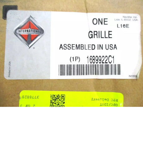 1689922C1 International Grille Assembly Upper - Truck To Trailer