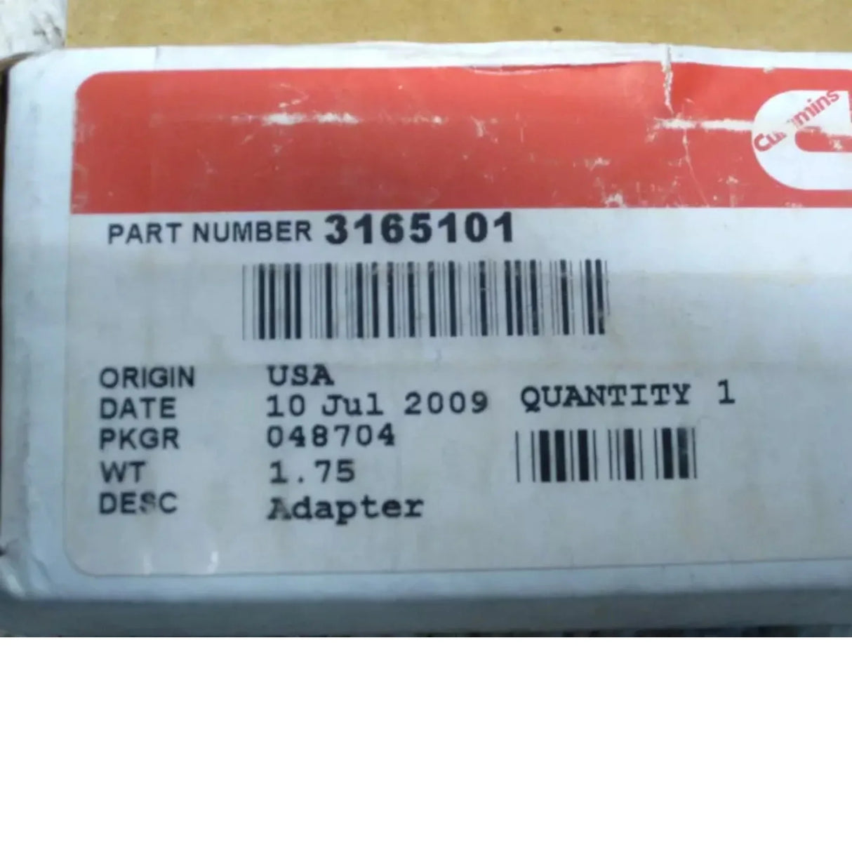 3165101 Cummins Air Compressor Adapter Replacer - Truck To Trailer