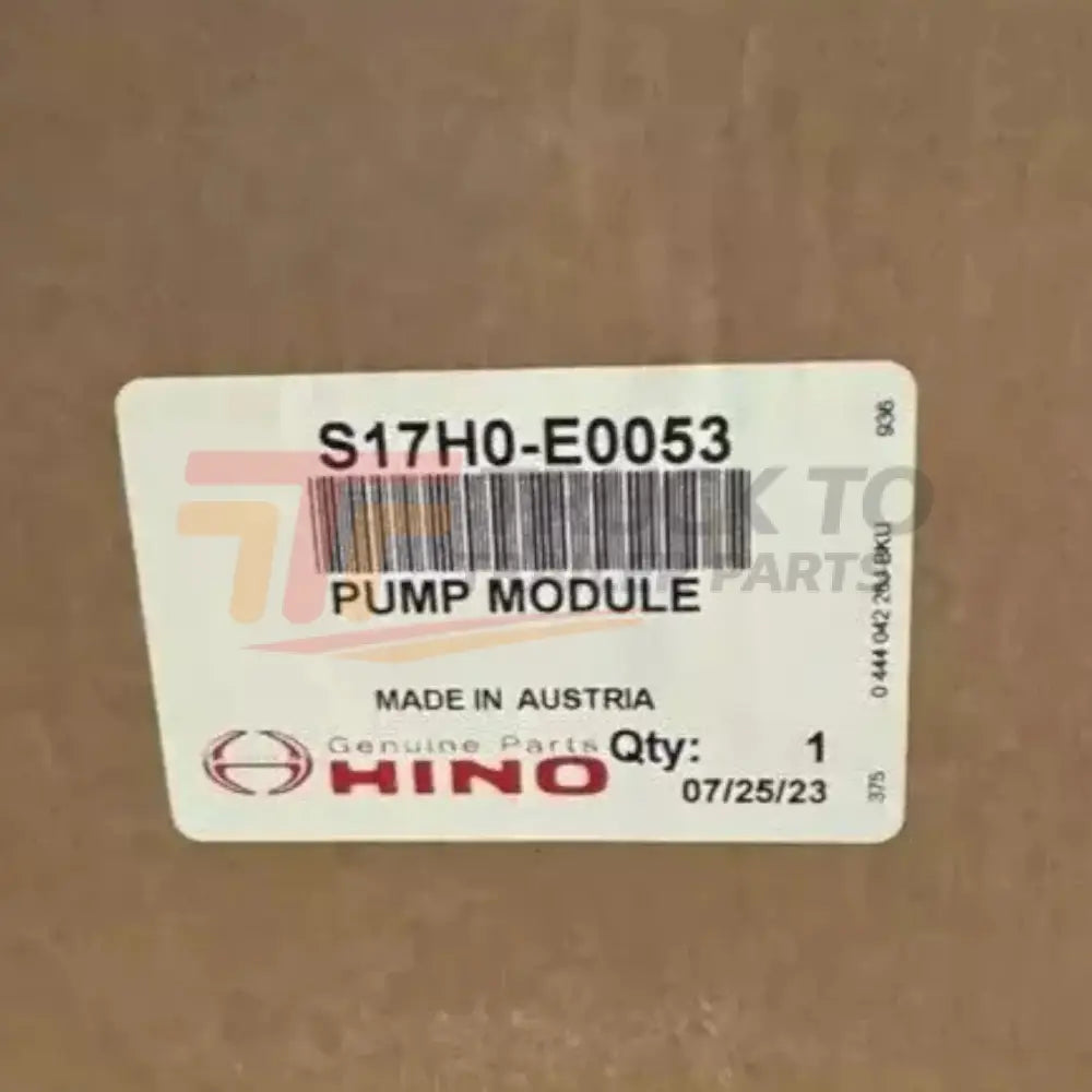 S17H0-E0053 Genuine Hino DPF Pump Assembly - Truck To Trailer