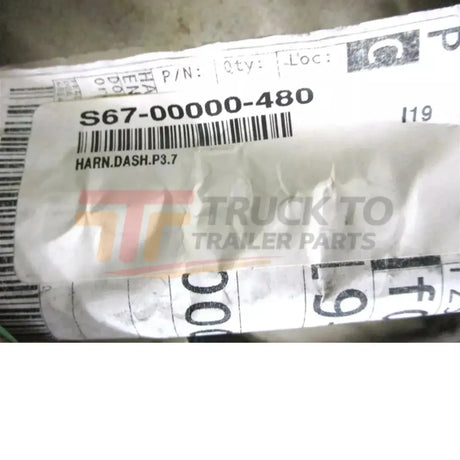 S67-00000-480 Freightliner Dashboard Wiring Harness - P3, 7 - Truck To Trailer
