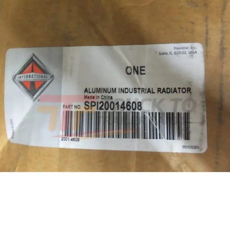 SPI20014608 International Industrial Radiator - Truck To Trailer